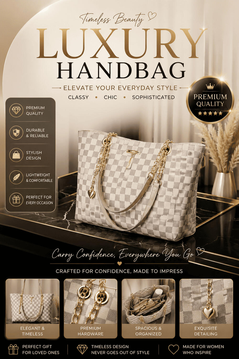 Ivory Luxe Tote